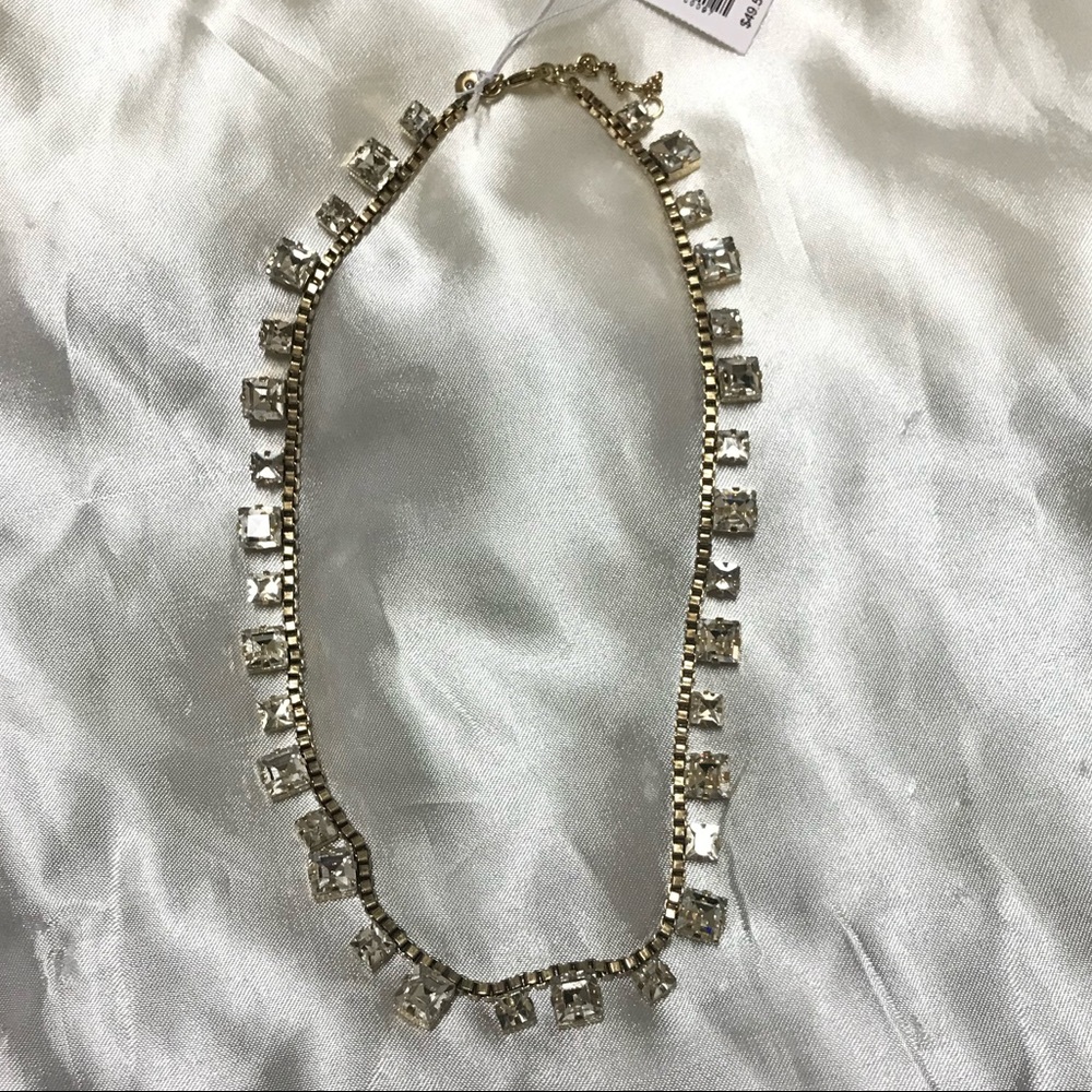 J. Crew Elegant Simple Gold Statement Necklace - Picture 3 of 5